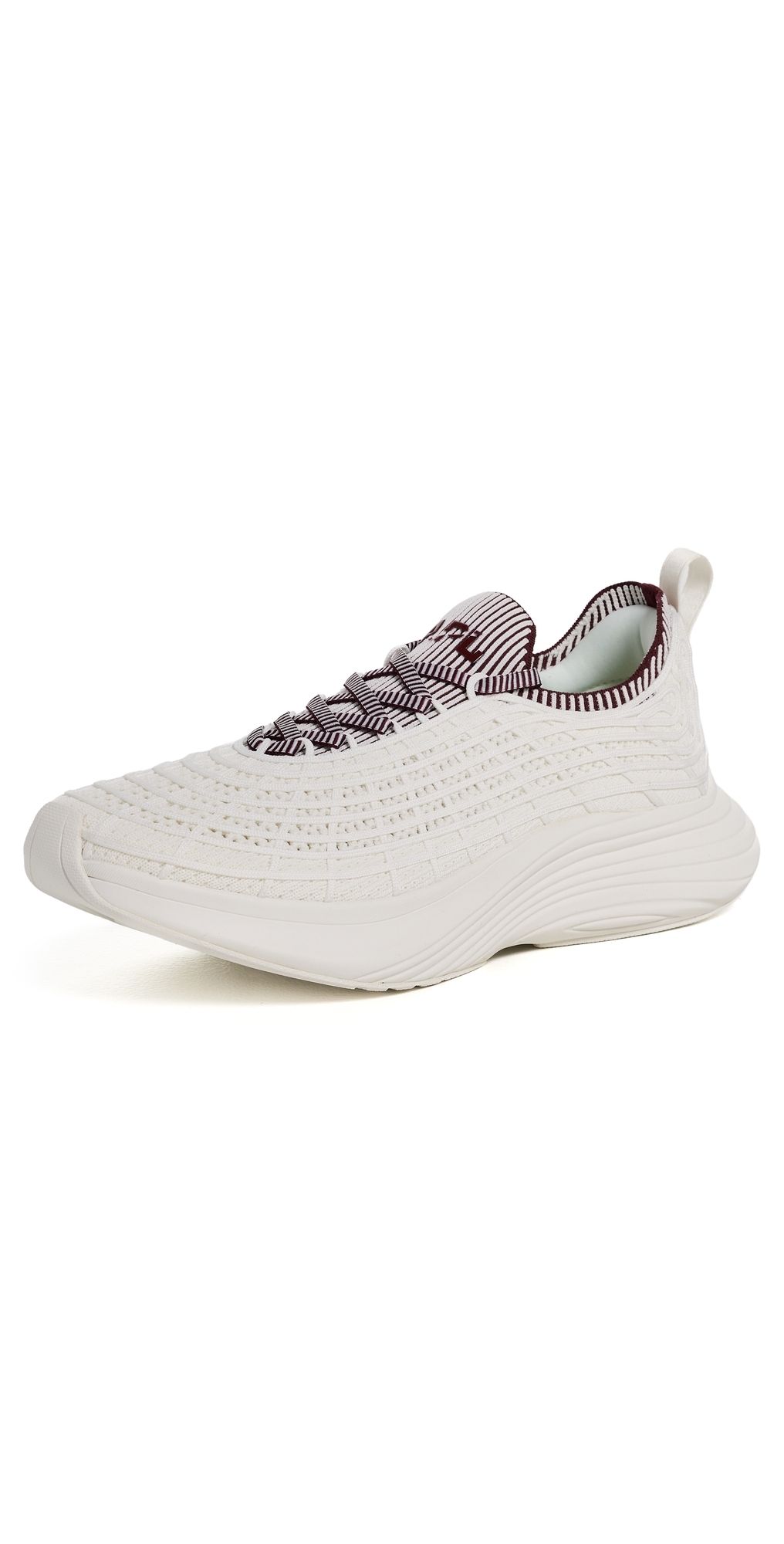 APL Techloom Zipline Sneakers Ivory/Burgundy/Ribbed 6