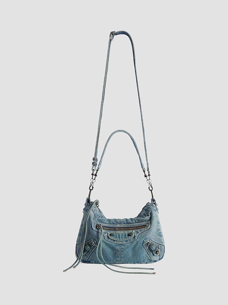 Balenciaga Men's Le City Moto Bag - Blue