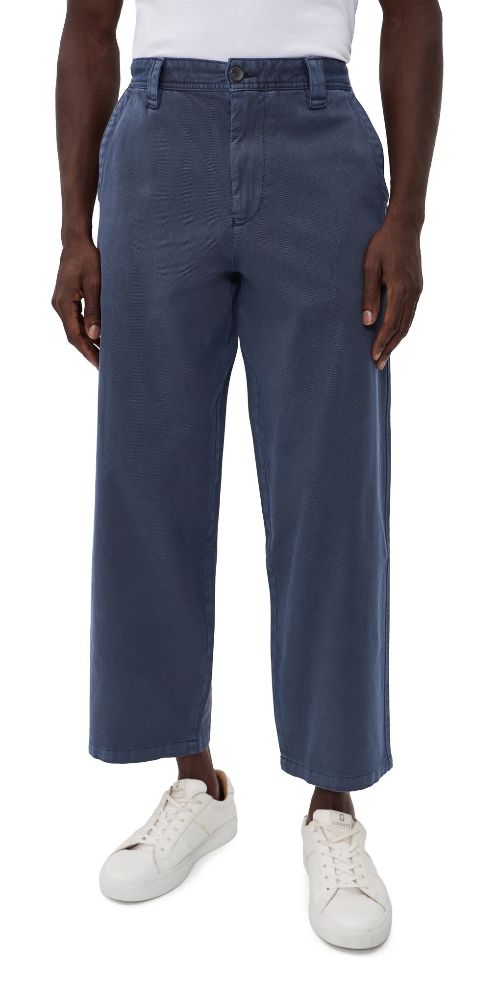 Corridor Wide Twill Pants Navy 36