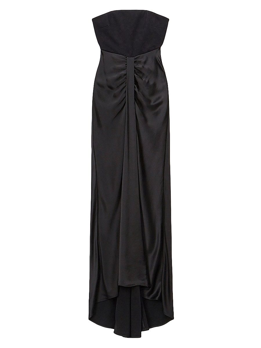 Women's Wayfaring Satin Maxi Dress - Black - Size 12