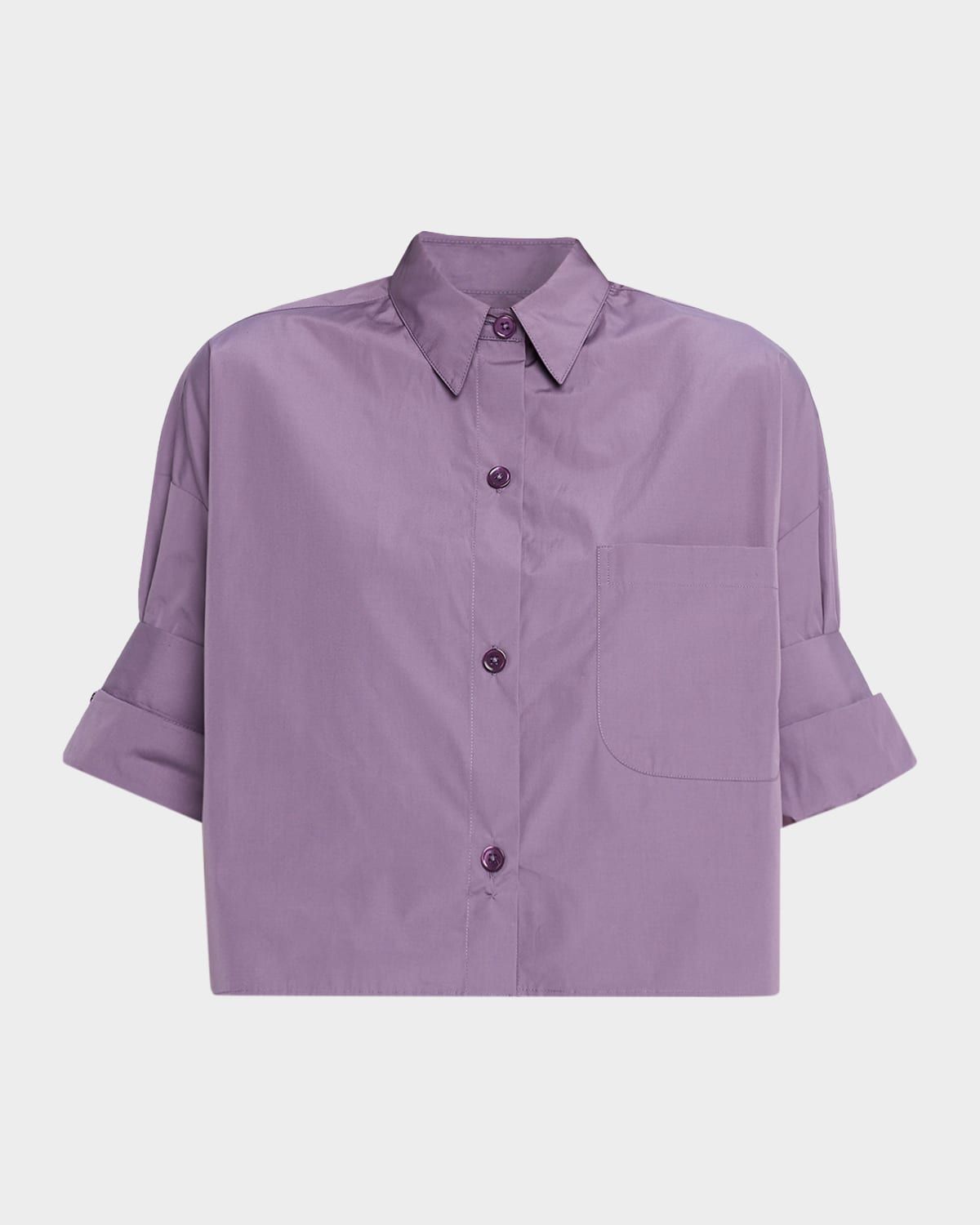 Next Ex Cropped Shirt in Super Compact Poplin