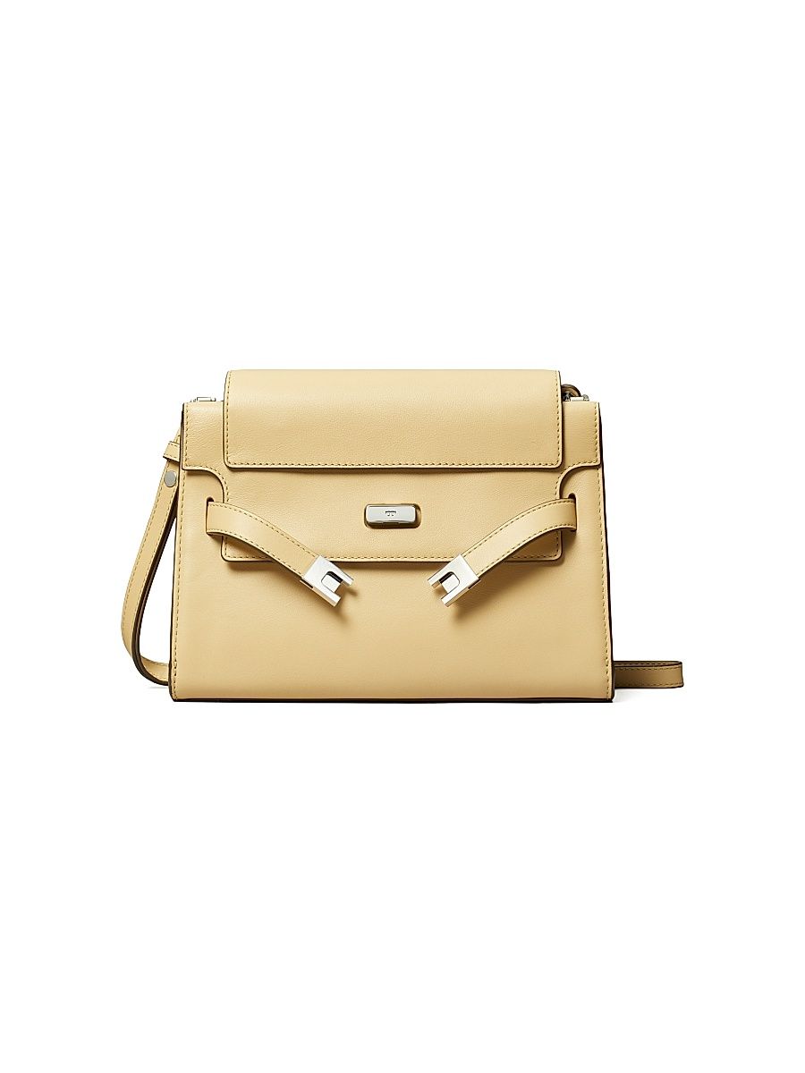 Women's Lee Radziwill Leather Shoulder Bag - Praline