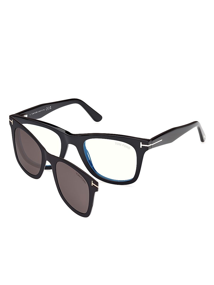 Men's 50MM Square Sunglasses - Black Dark Grey