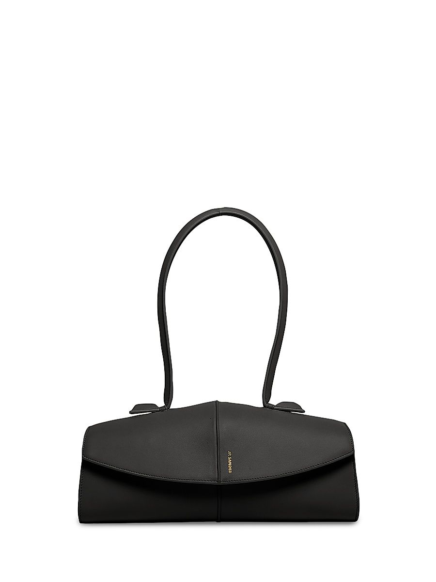 Women's Linea Leather Shoulder Bag - Black