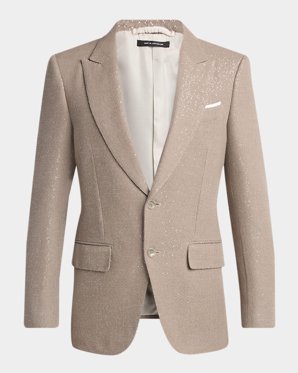 Men & apos;s Sequin Boucle Peak Lapel Sport Coat