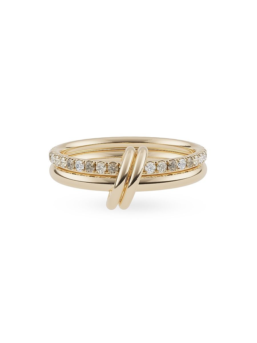 Women's Core Ceres 18K Yellow Gold & 0.70 TCW Diamond Double-Band Ring - Yellow Gold - Size 6
