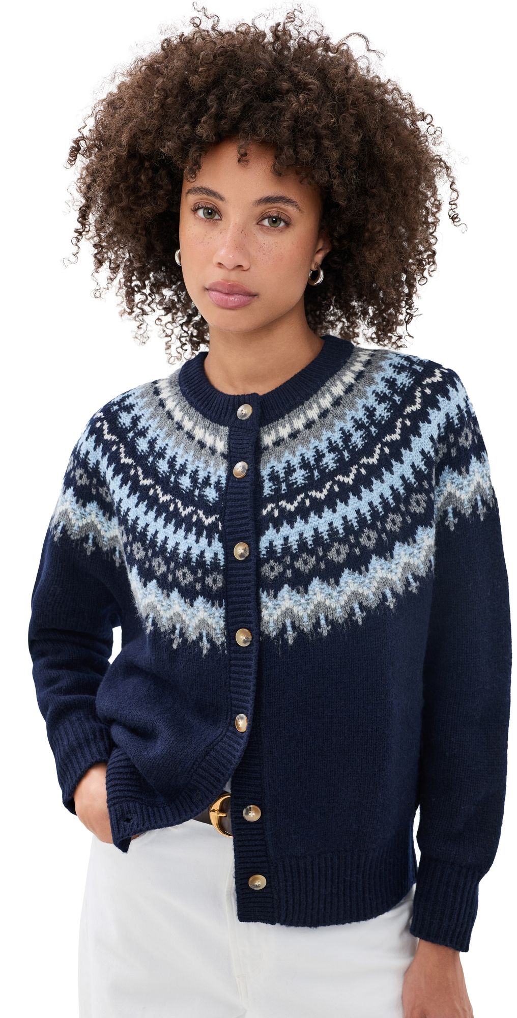 Cinta The Label The Ella Knit Cardigan Navy One Size