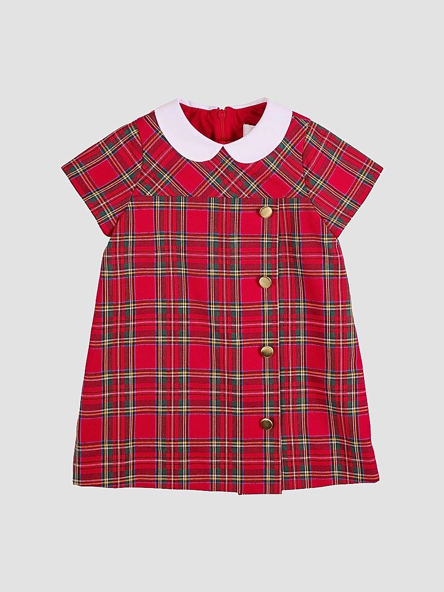 Florence Eiseman Girl's Baby Girl's & Little Girl's Plaid Short-Sleeve Dress - Red Multi - Size 24 Months