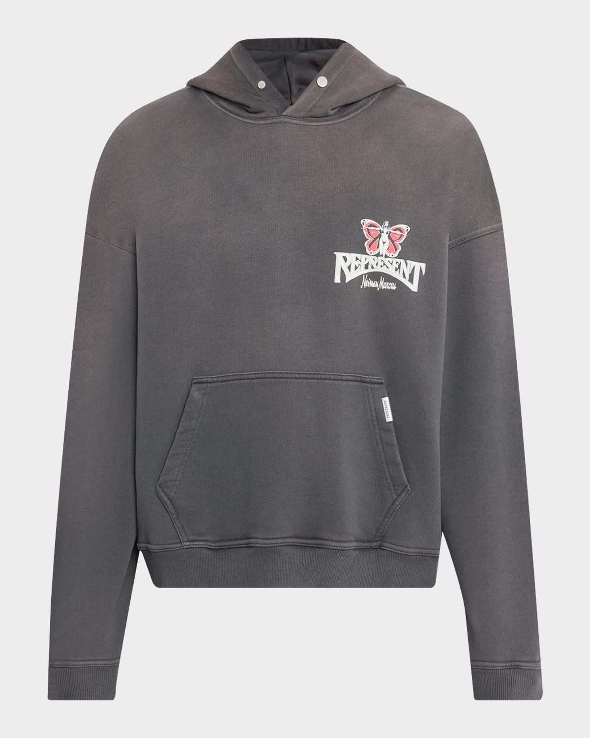 Men & apos;s Butterfly Initial Cotton Boxy-Fit Hoodie