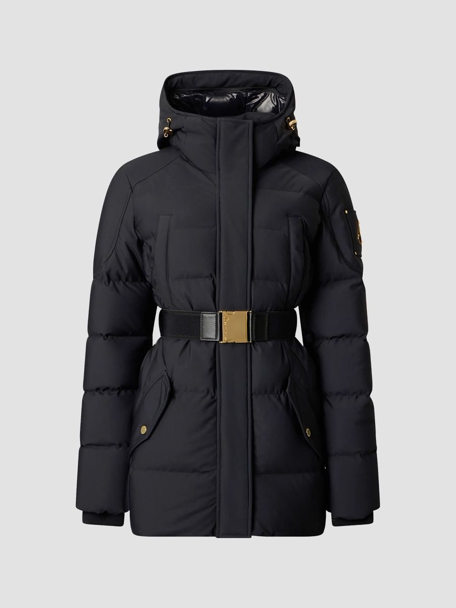 Moose Knuckles Women's Gilded 3Q Down Jacket - Black - Size Large