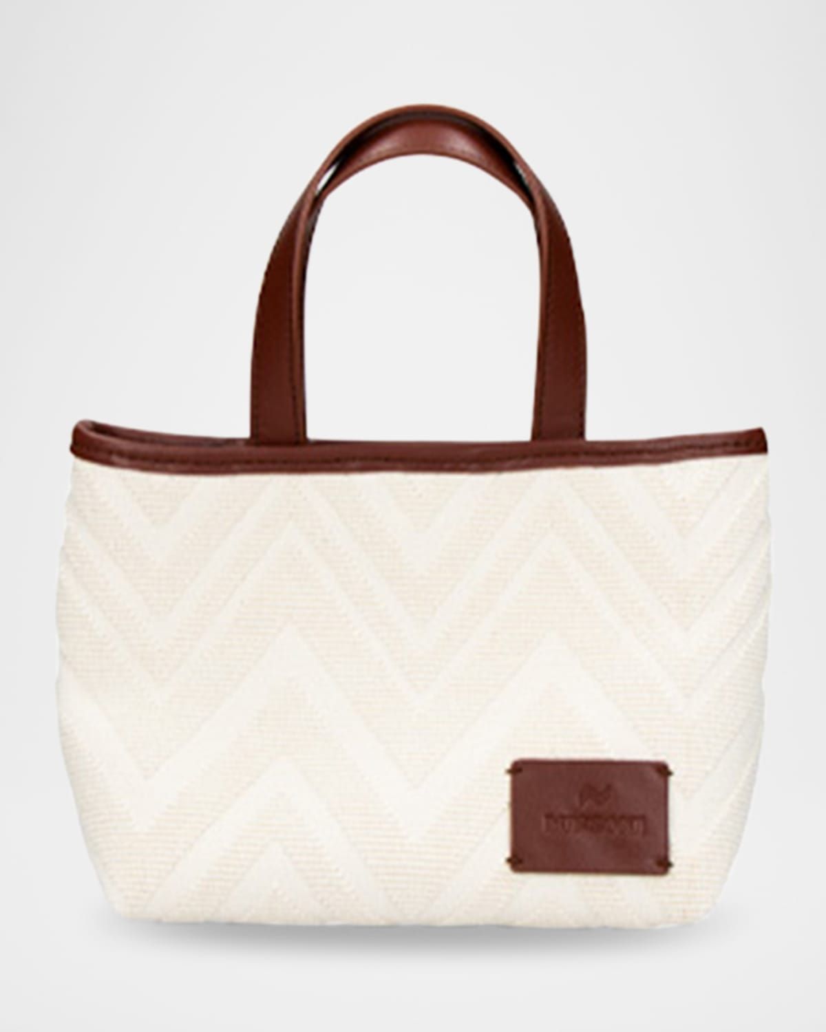 Small Chevron Cotton Tote Bag