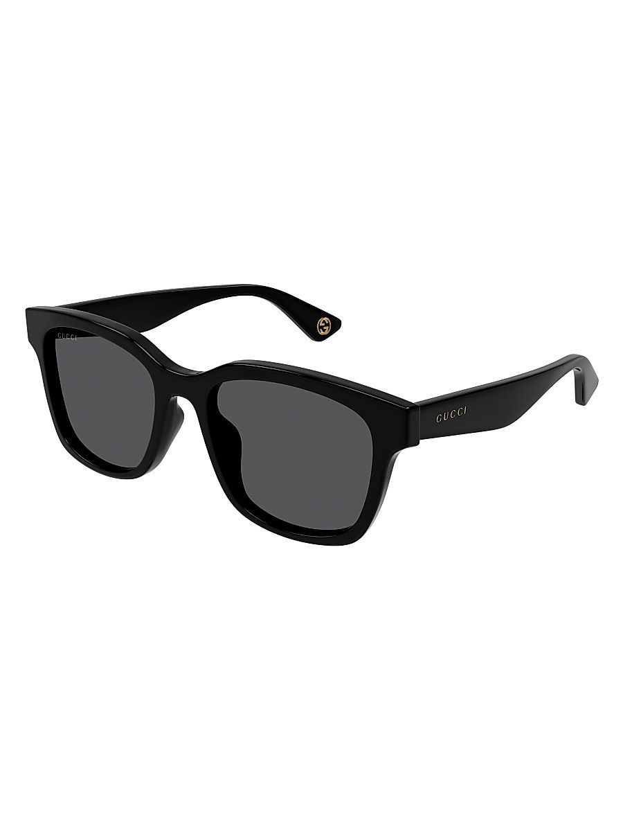 Men's Aspen 55MM Square Sunglasses - Black Dark Blue