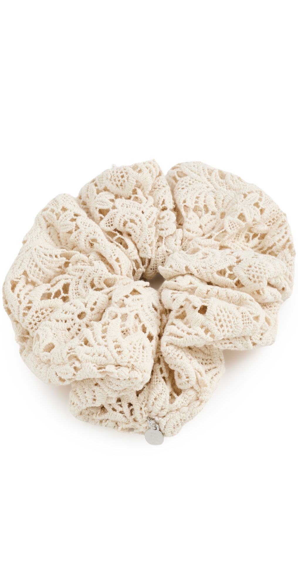 LELET NY Esme Crochet Scrunchie Ecru One Size