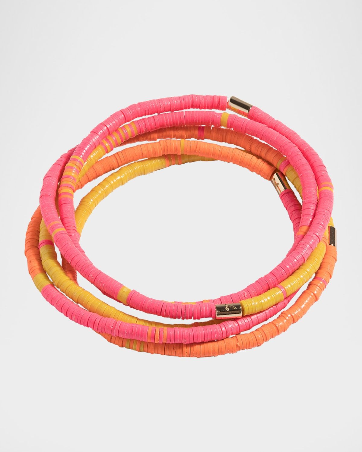 Heishi Bead Bracelets, Set of 5