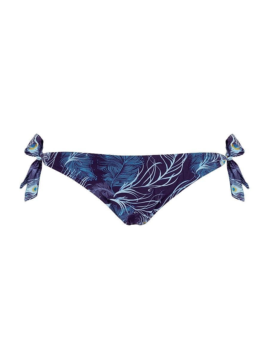 Women's Eye Of The Wind Side-Tie Bikini Bottom - Blue - Size XL