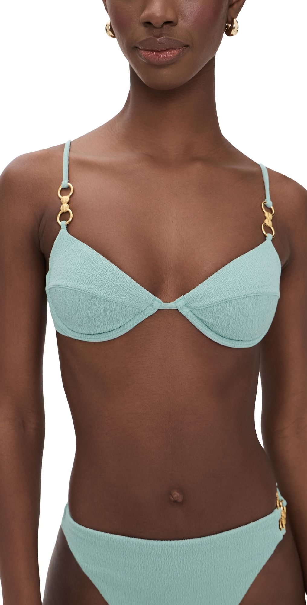 ViX Paula Hermanny Nell Lais Bikini Top Green M