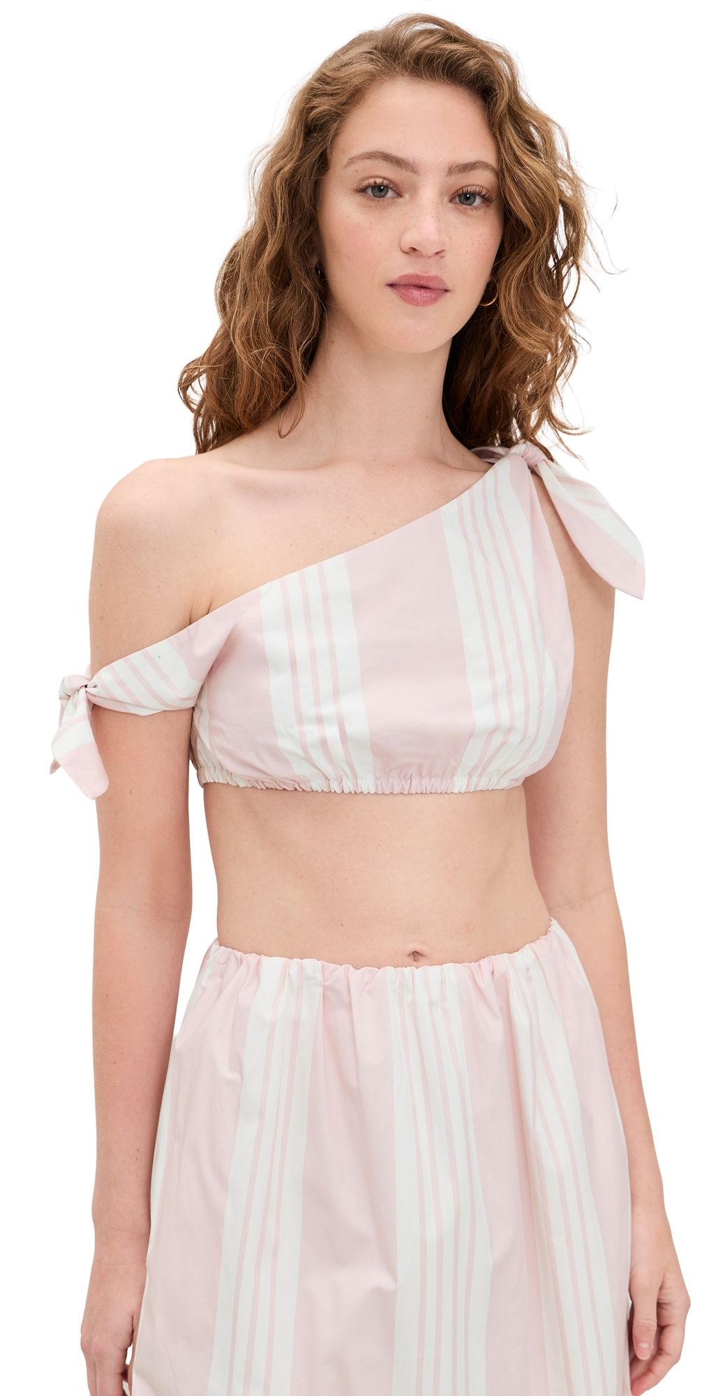 POSSE Rosie Tie Top Pink Stripe S
