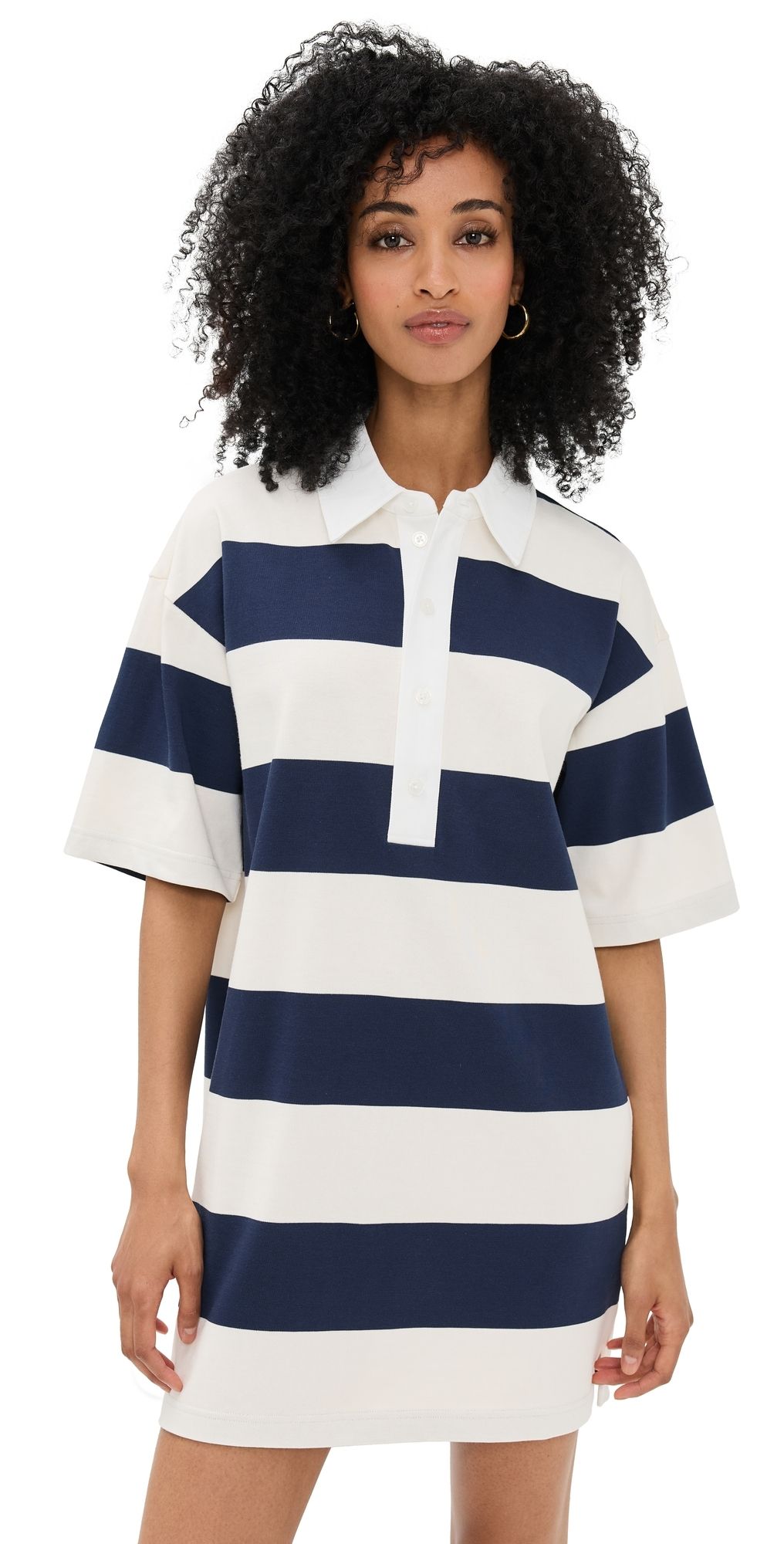 LE BOP Blair Polo Dress Red/Burgundy M