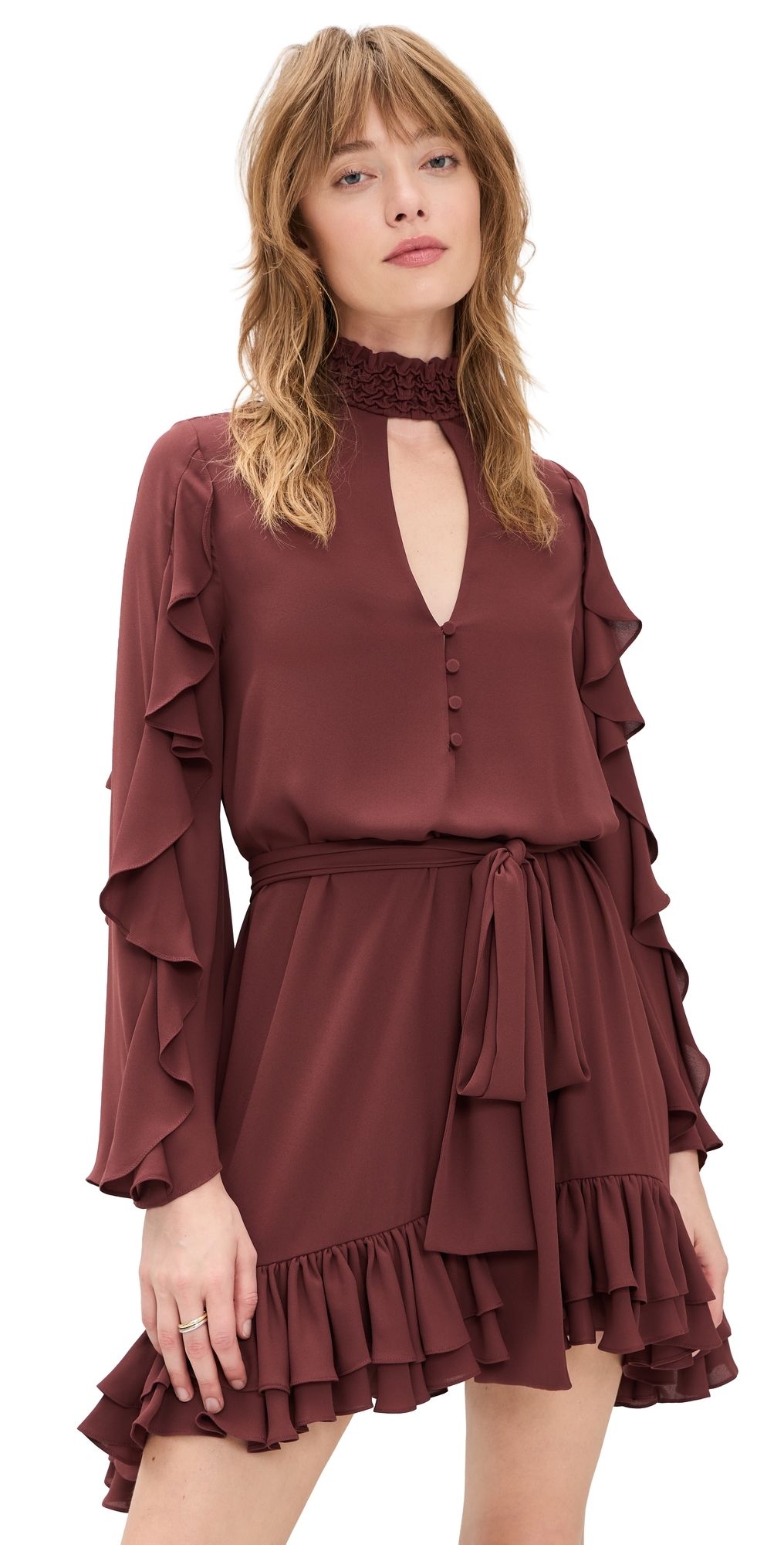 ALEXIS Giovanna Dress Burnt Sienna XS