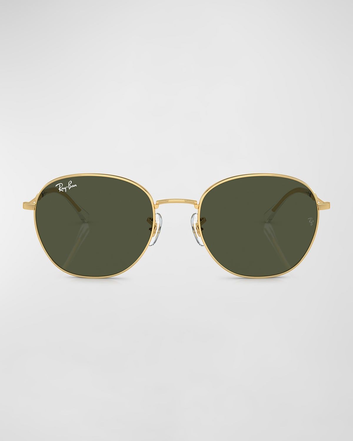 Sleek Metal Round Sunglasses, 55MM
