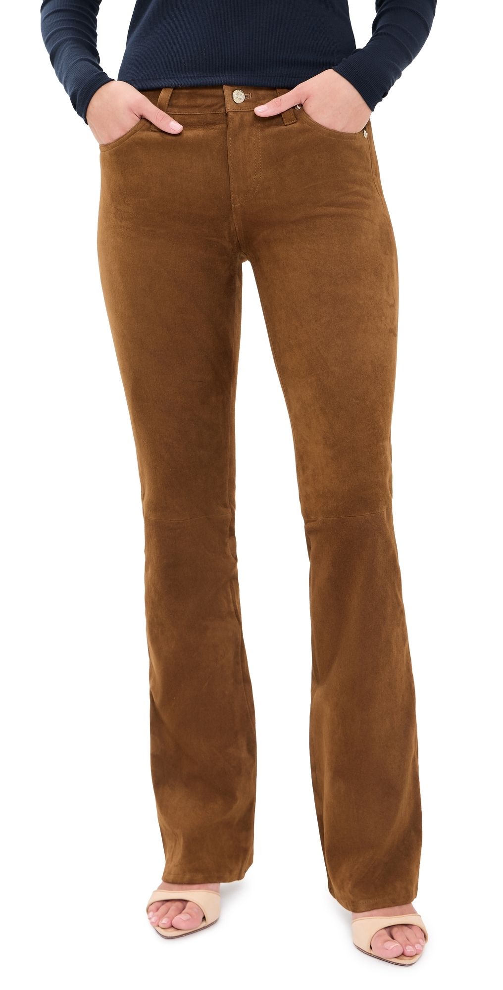 FRAME The Suede Rodeo Pants Saddle 28
