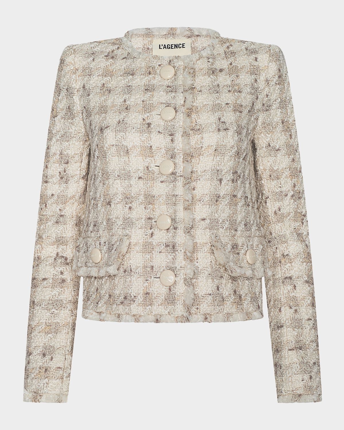 Zell Houndstooth Tweed Jacket