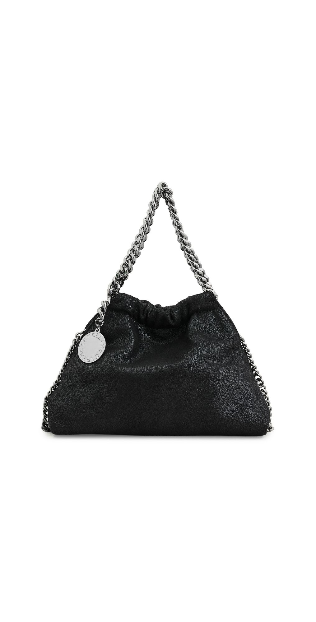 Stella McCartney Falabella Mini Drawstring Bag In Eco Shaggy Black One Size