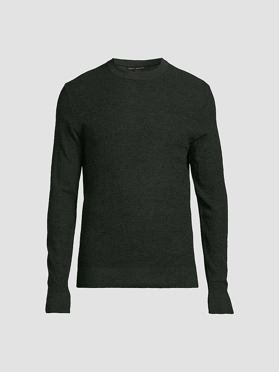 Robert Barakett Men's Watertown Crewneck Sweater - Olive - Size XXL