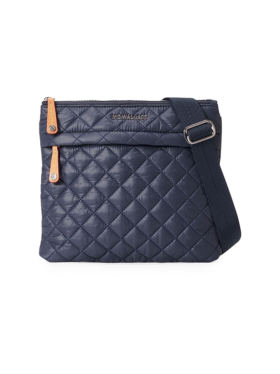 Women's Metro Flat Quilted Nylon Crossbody Bag - Dawn