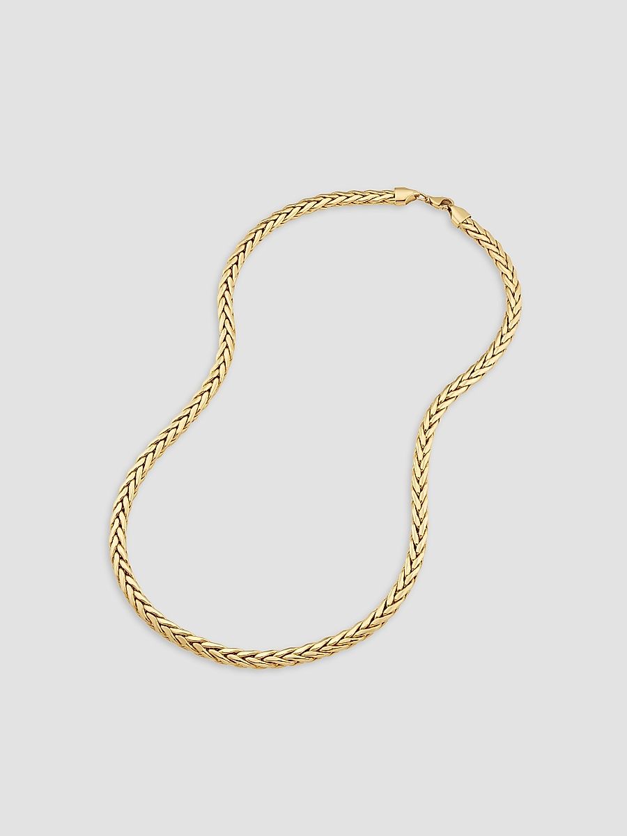 Women's Royal Palms Necklace in 14K Yellow Gold - Gold - Size 18