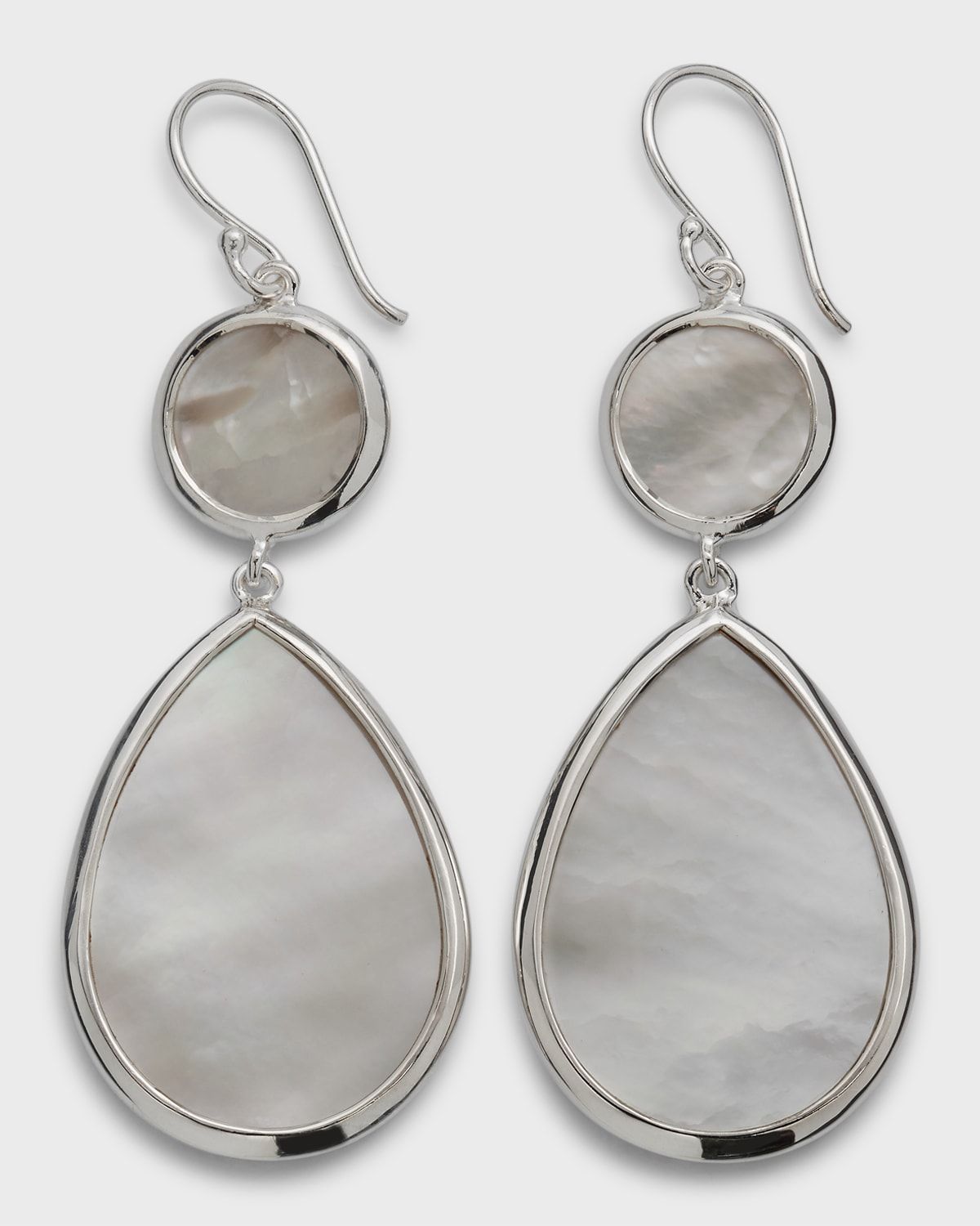 Mother-of-Pearl Dot & Teardrop Earrings