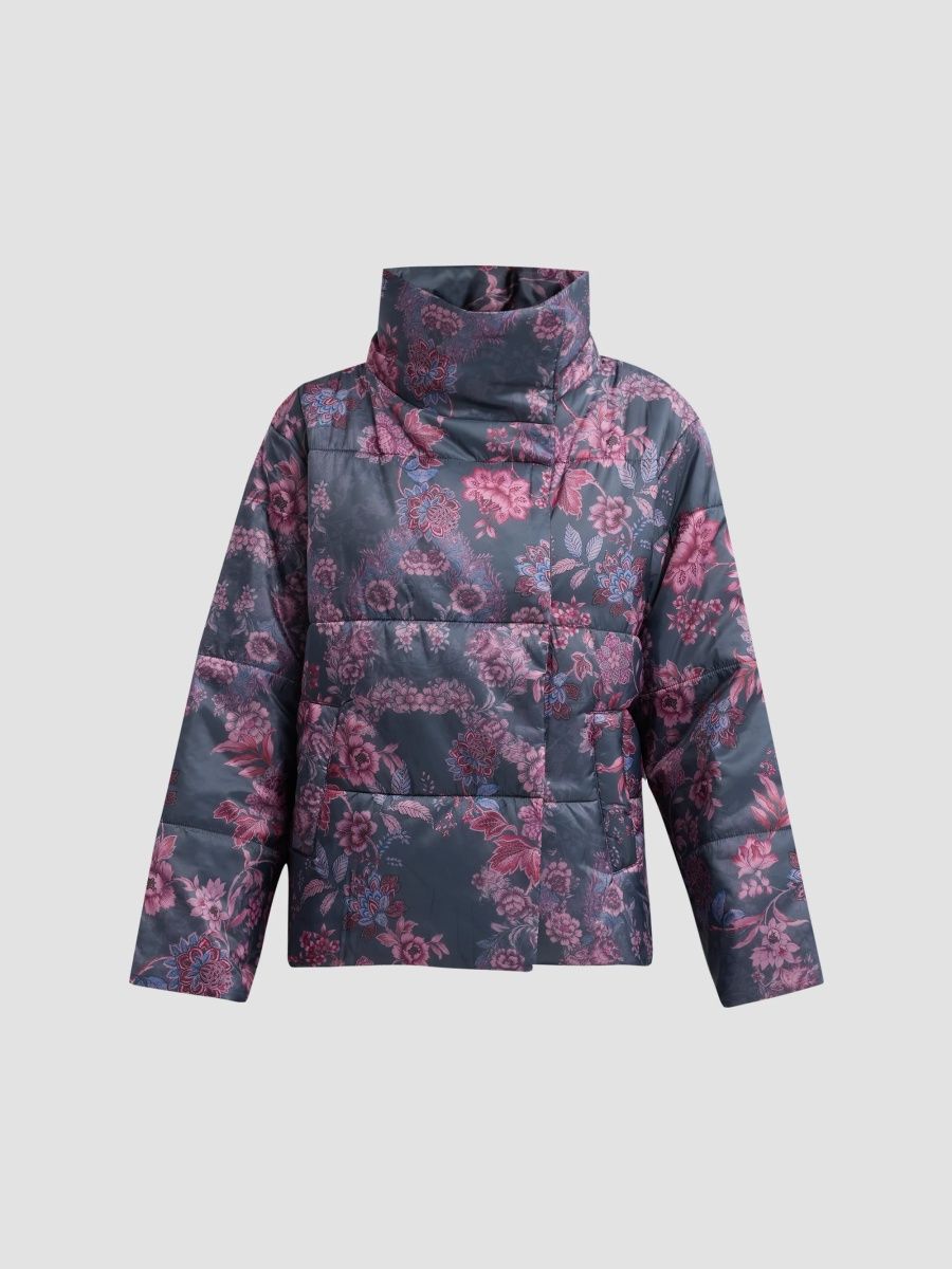 Johnny Was Women's Jemma Floral Quilted Puffer Jacket - Jemma - Size XL