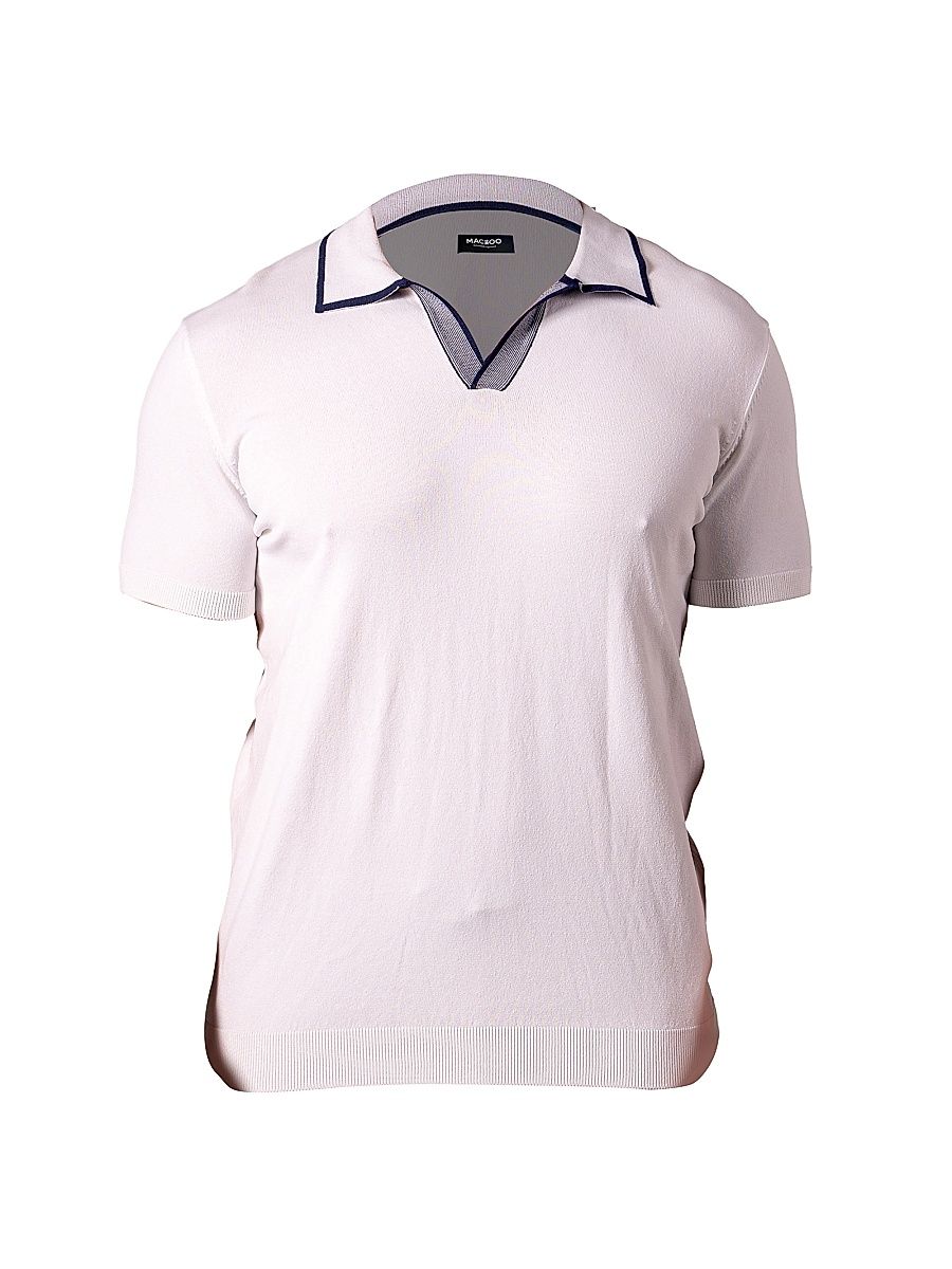 Men's Polo Tip Shirt - White - Size XXXXL