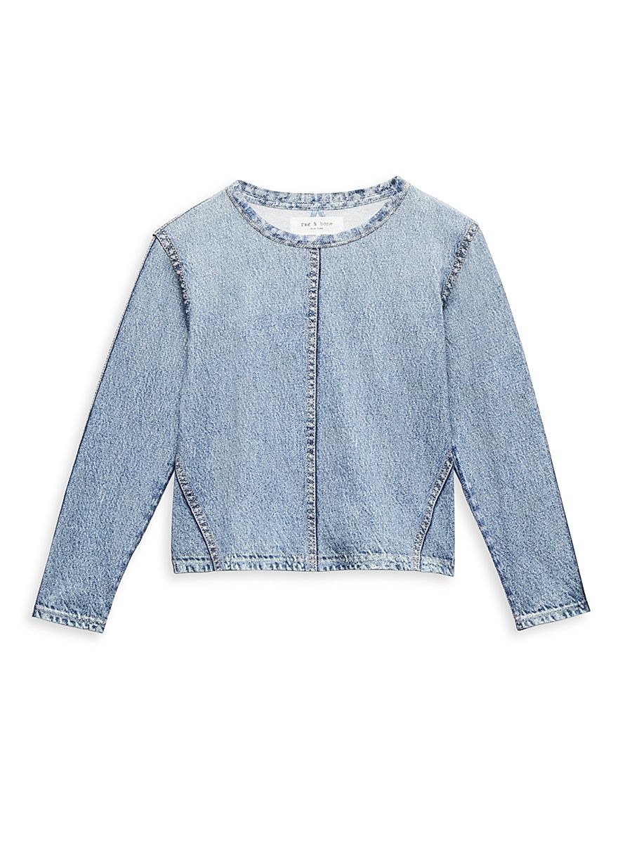 Baby's, Little Girl's & Girl's Mini Miramar Long-Sleeve T-Shirt - Tessa Blue - Size 9