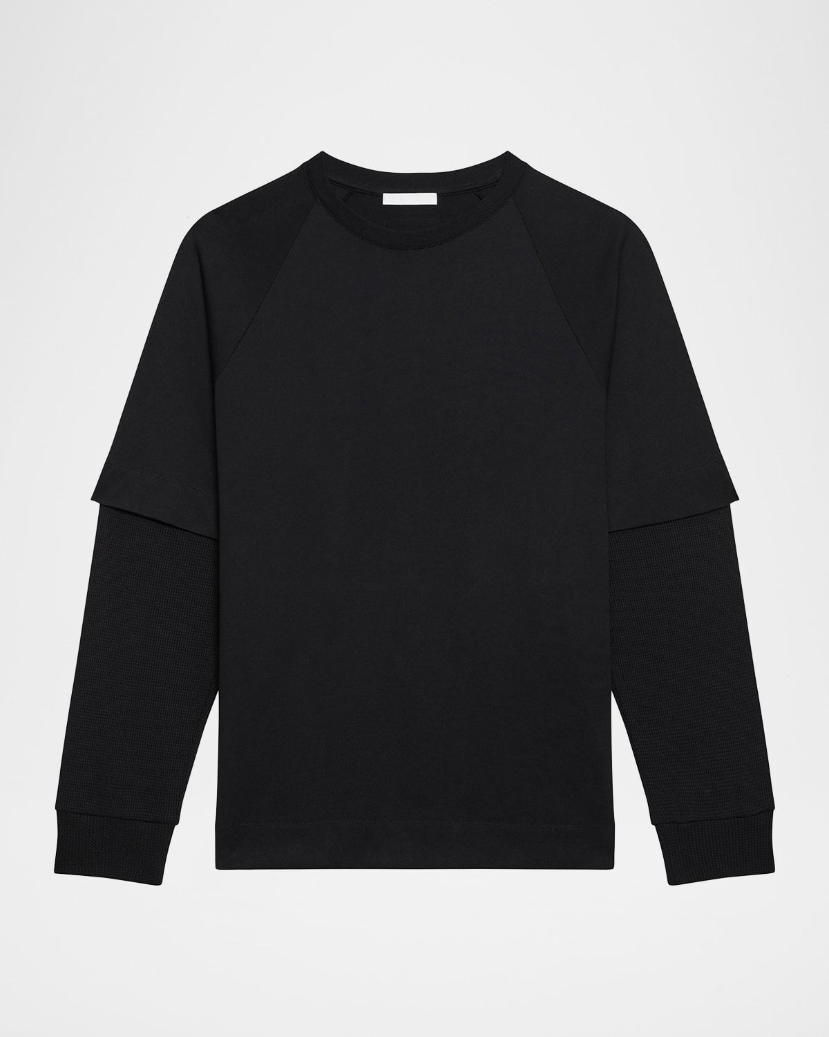 Men & apos;s Double-Layer Waffle Sleeve T-Shirt