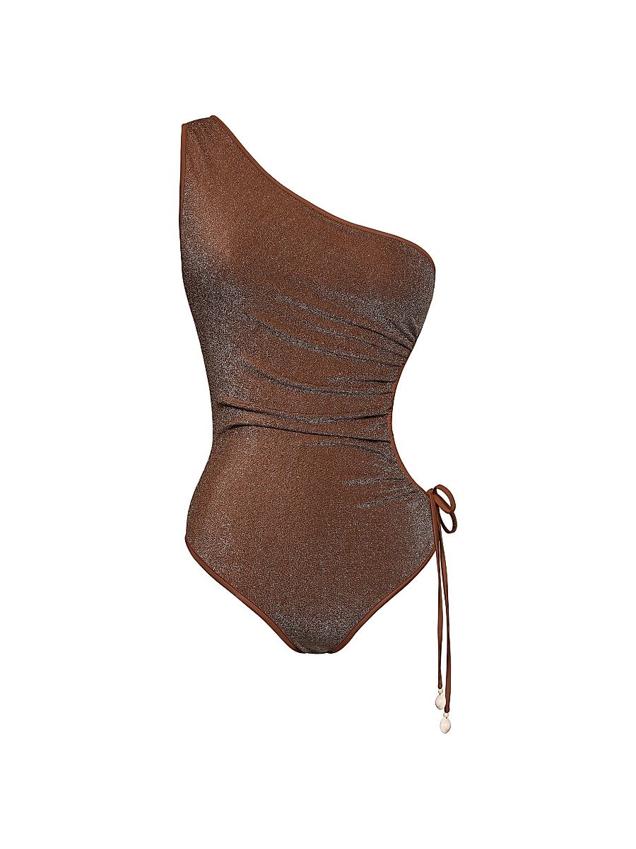 Women's Whispering One-Piece Swimsuit - Brown - Size XS