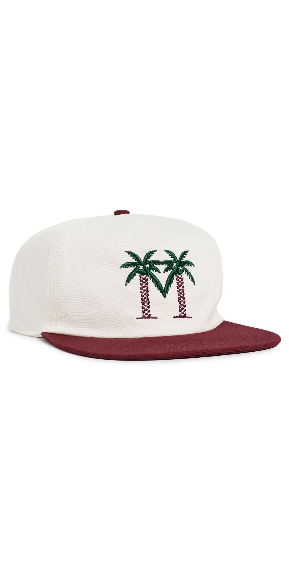 Malbon Palma Drive Snapback Hat Whisper White One Size