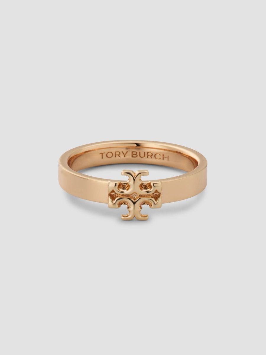 Tory Burch Women's Icon 18K-Gold-Plated Ring - Tory Gold - Size 7
