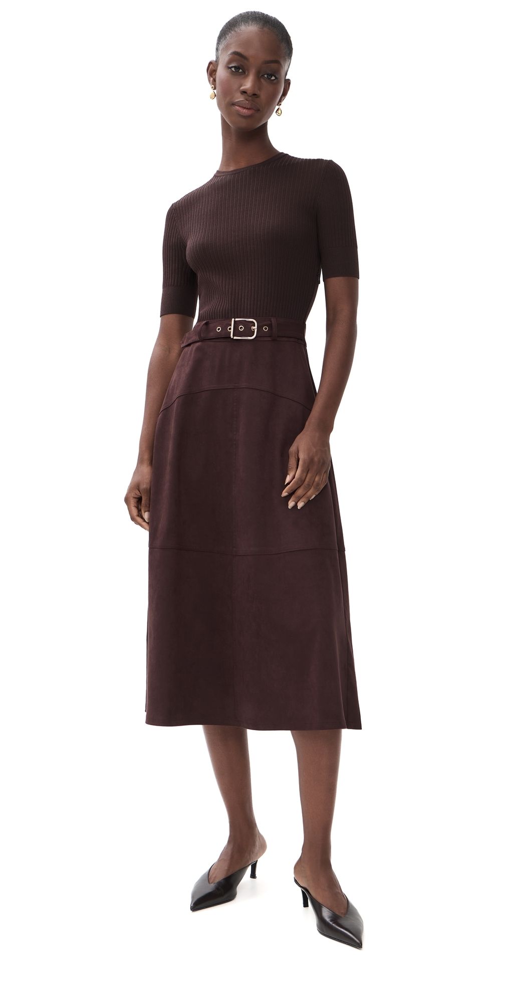 Shoshanna Mimi Dress Chocolate M