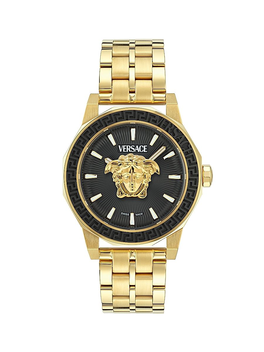 Men's Medusa Deco Bracelet Watch - Yellow Gold
