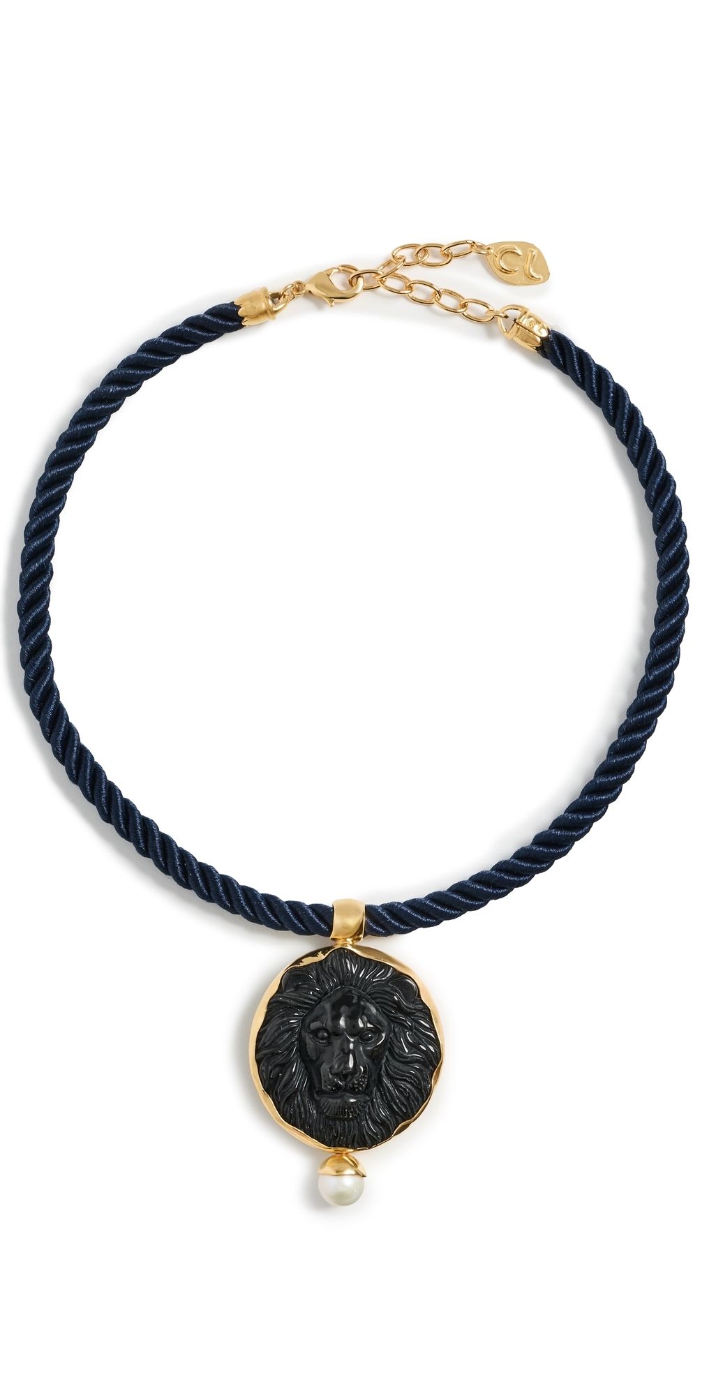 Chan Luu Black Obsidian Lion Necklace Black Obsidian One Size