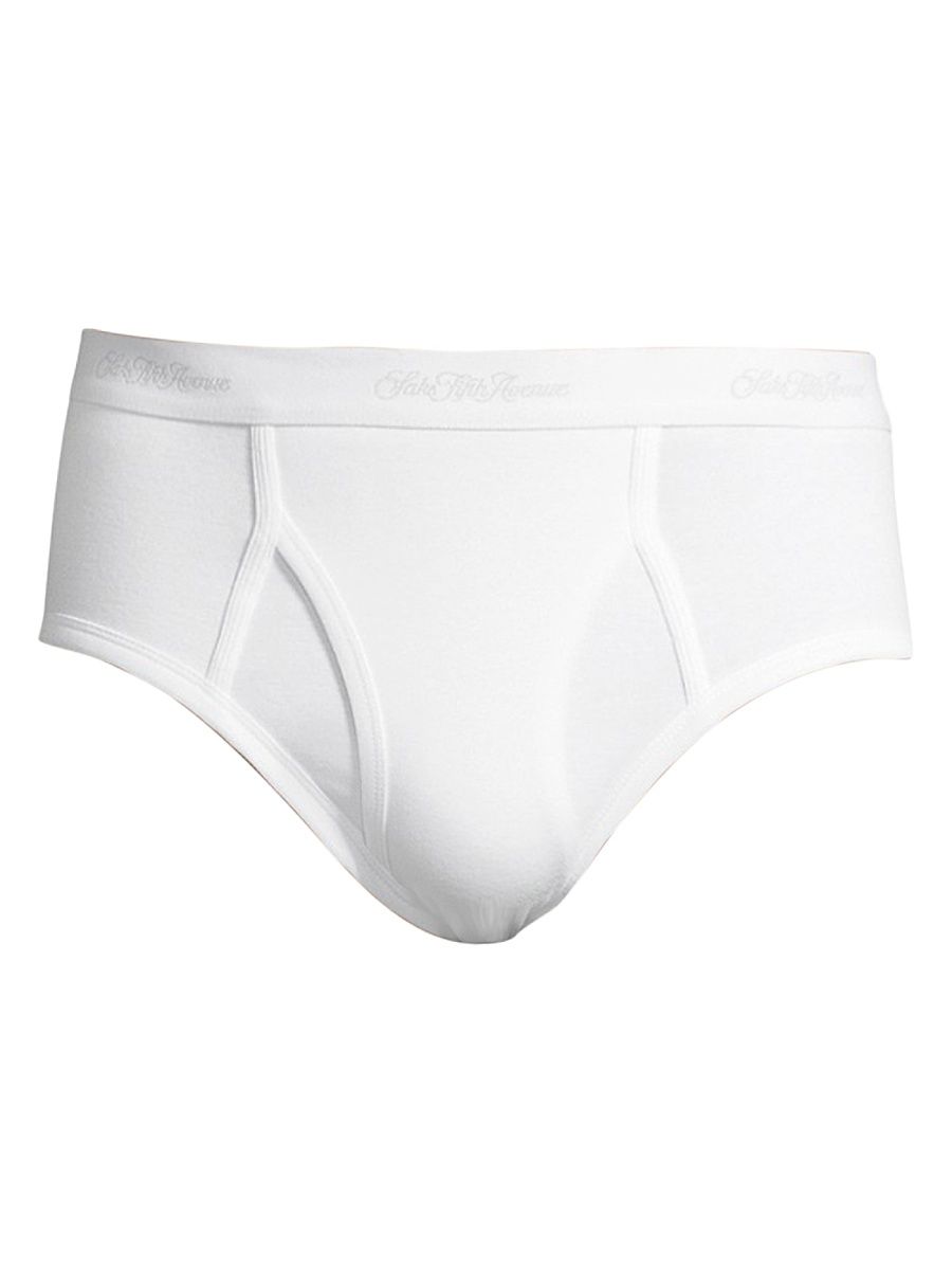 Saks Fifth Avenue Men's COLLECTION 3-Pack Briefs - White - Size XL
