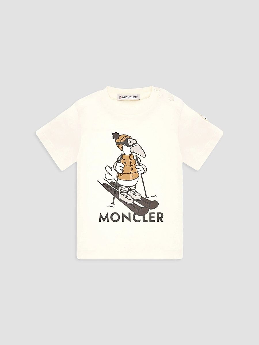 Baby Boy's & Little Boy's MonDuck Crewneck T-Shirt in Cotton - White - Size 3 Months