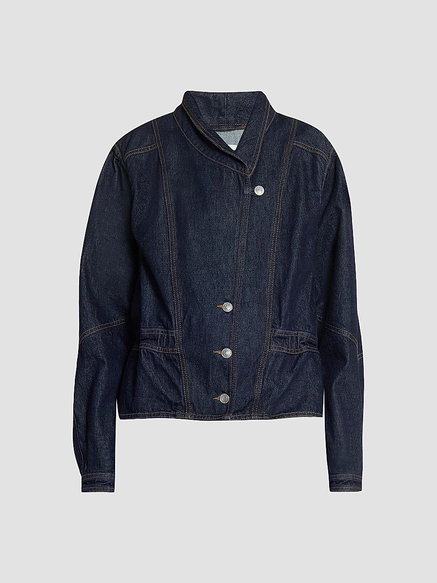 Isabel Marant Women's Dolie Blouson Denim Jacket - Dark Midnight - Size 10