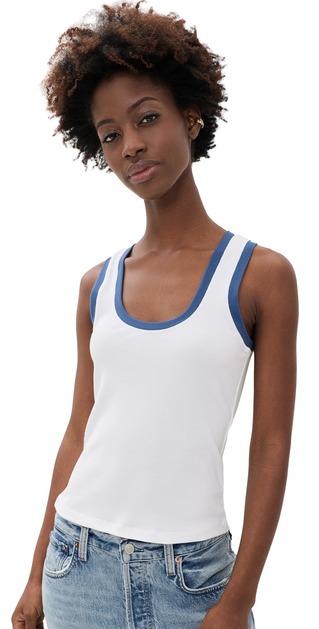Z Supply Sirena Colorblocked Tank Rainforest XS