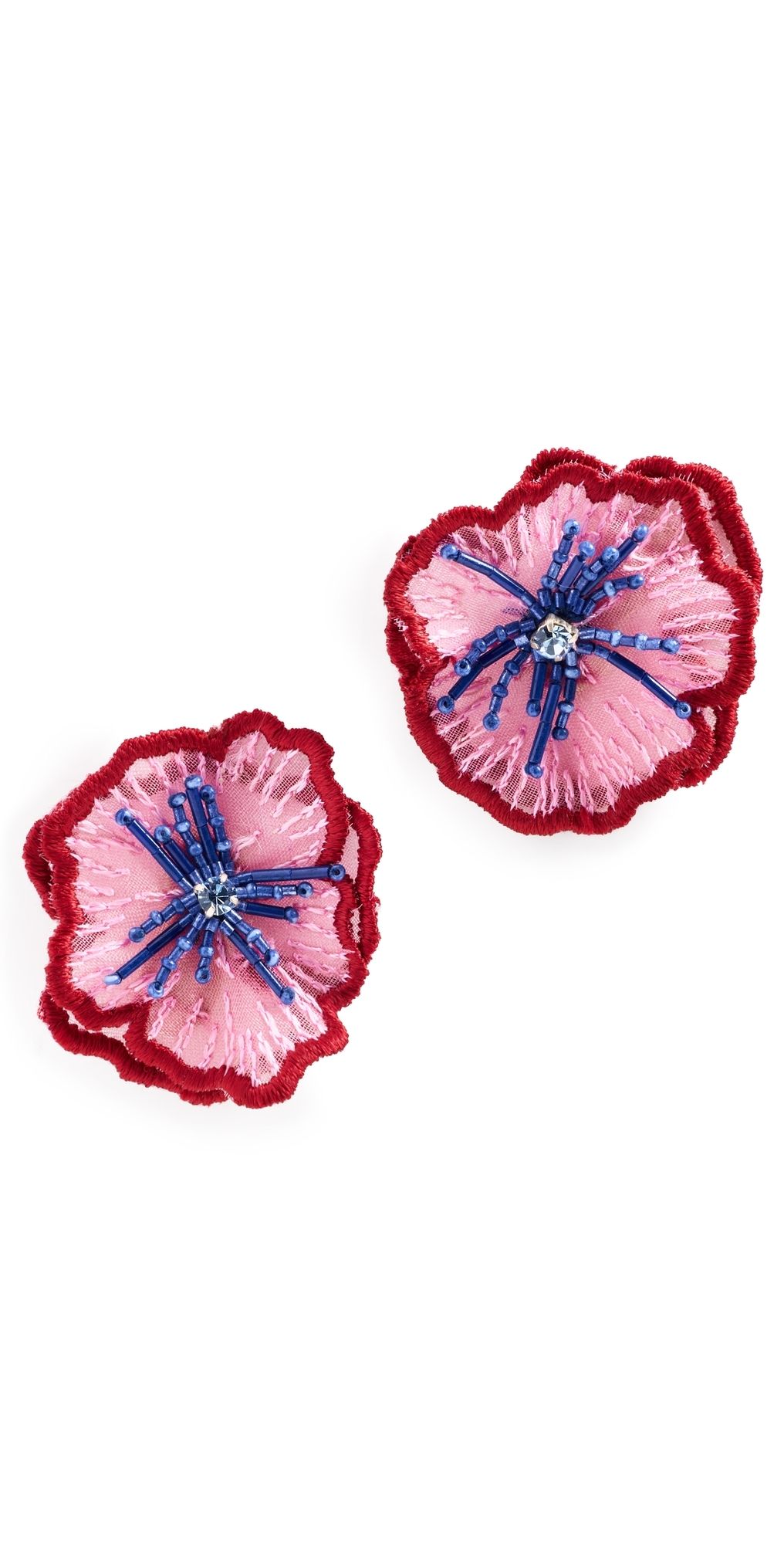 Mignonne Gavigan Baixa Earrings Magenta One Size