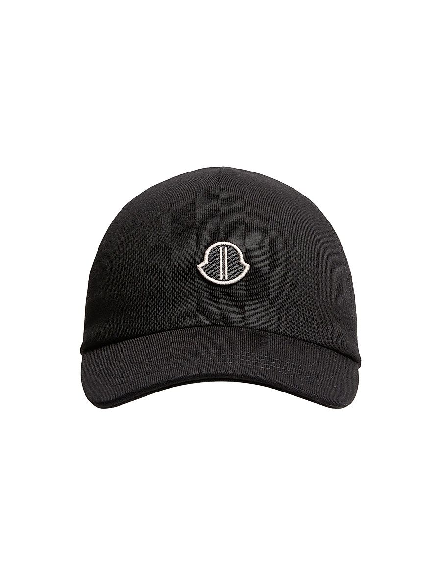 Men's Moncler x Rick Owens Baseball Hat in Cotton - Black