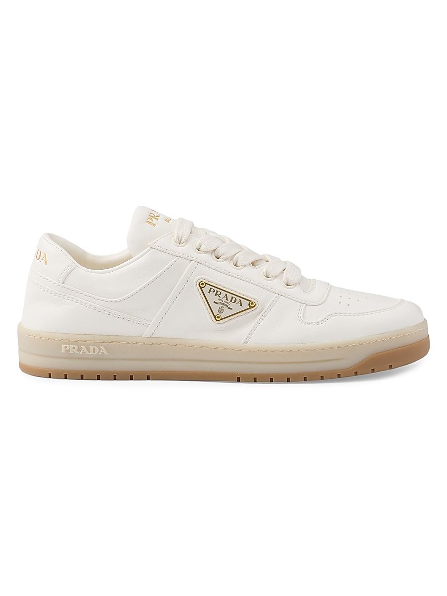 Women's Downtown Nappa Leather Sneakers - Off White - Size 10