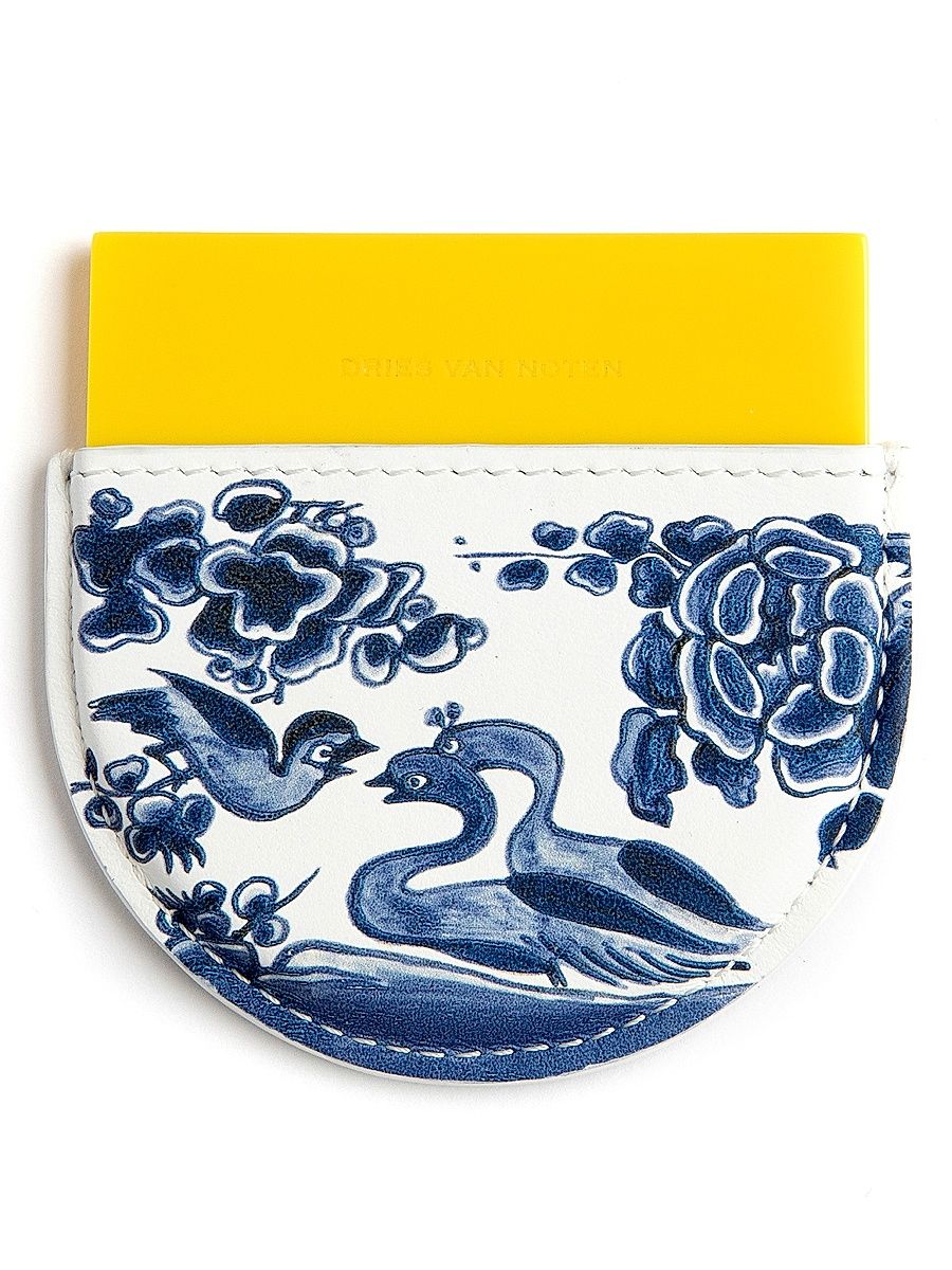 Women's Resin Mirror & Leather Case