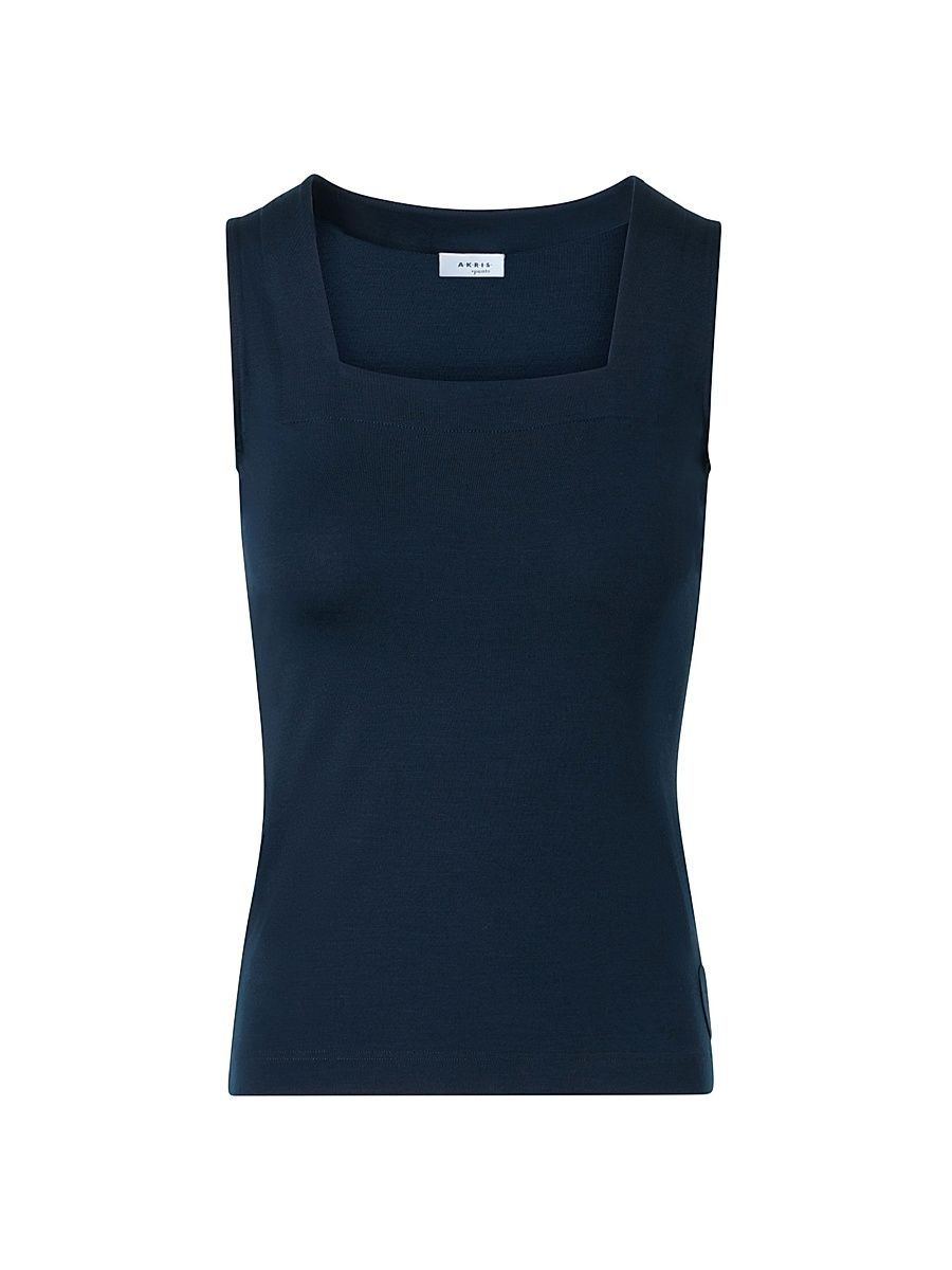 Women's Stretch-Modal Tank - Dark Blue - Size 16